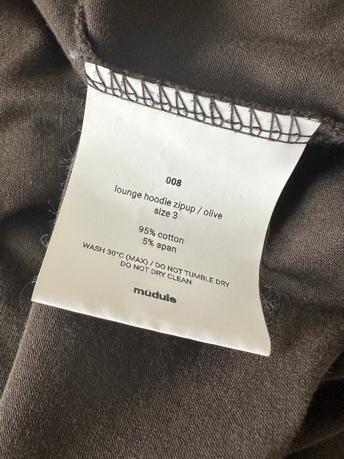 [3] 머듈 라운지 후드 집업 올리브 상품이미지5