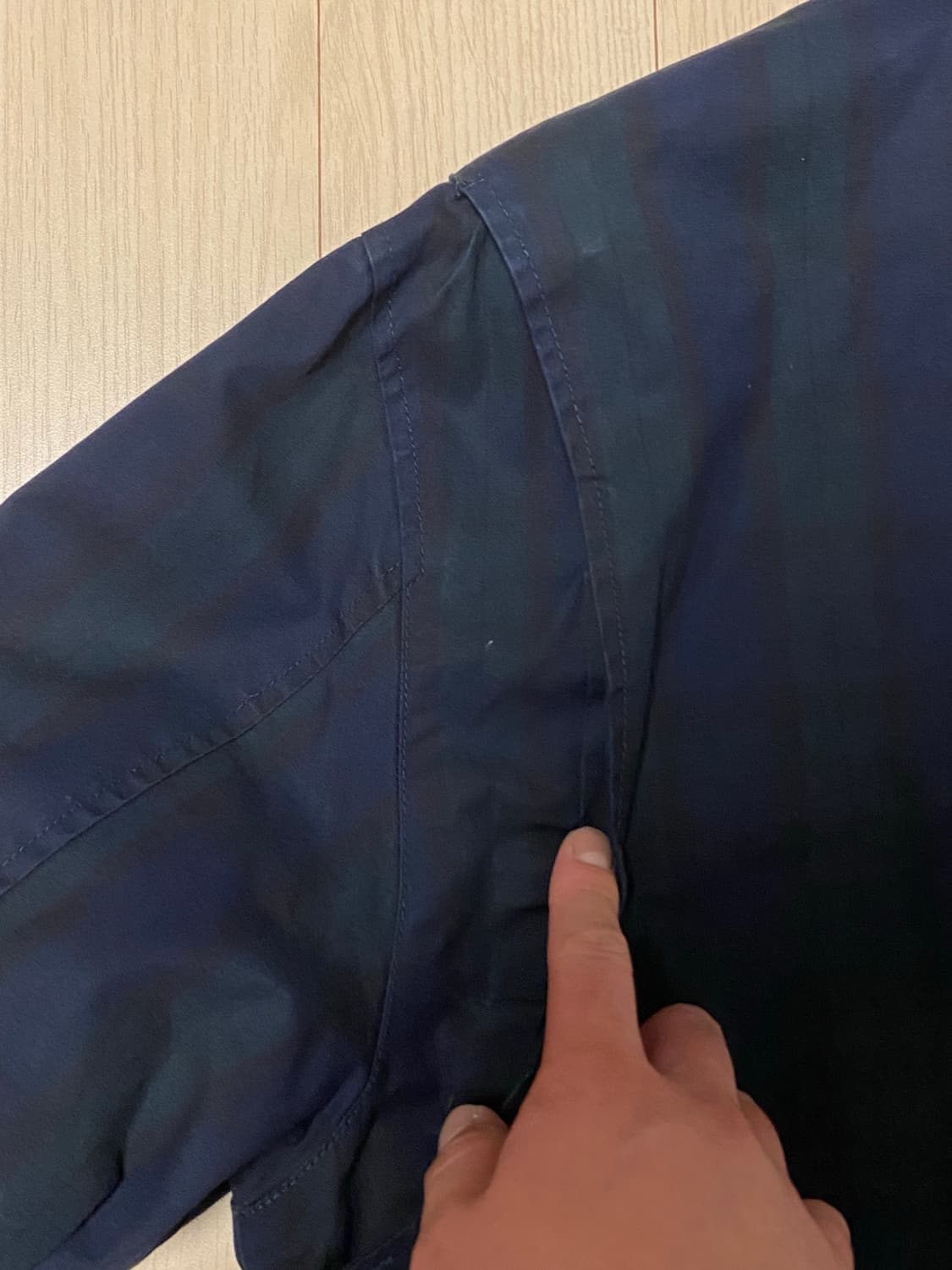 브룩스브라더스 왁스 블랙와치 해링턴 자켓  M 상품이미지5