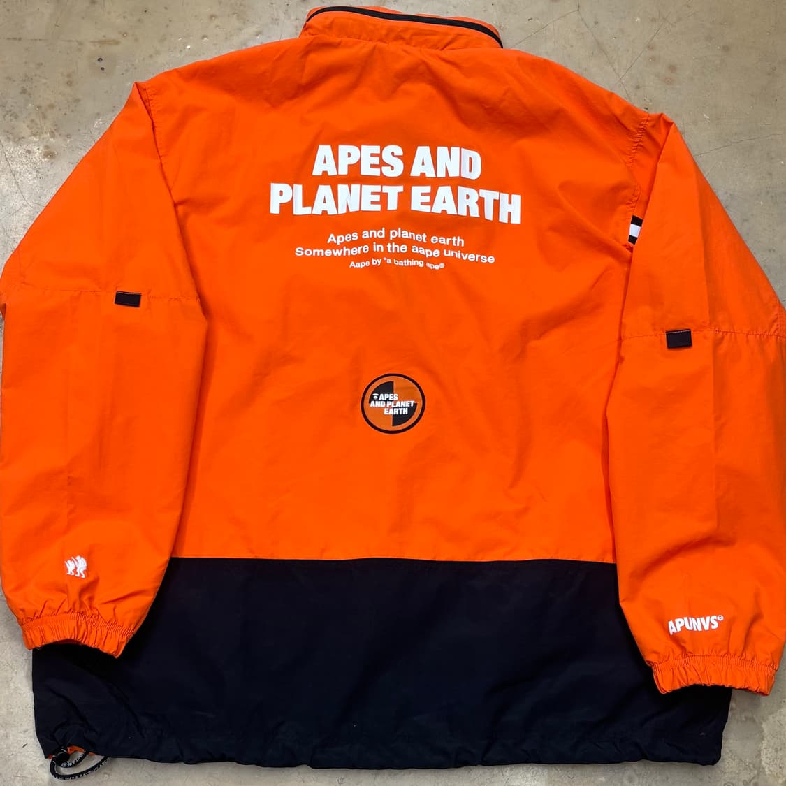 🫶🏻 새상품 Aape 에이프유니버스 오렌지 내장후드 아노락 🫶🏻 상품이미지2