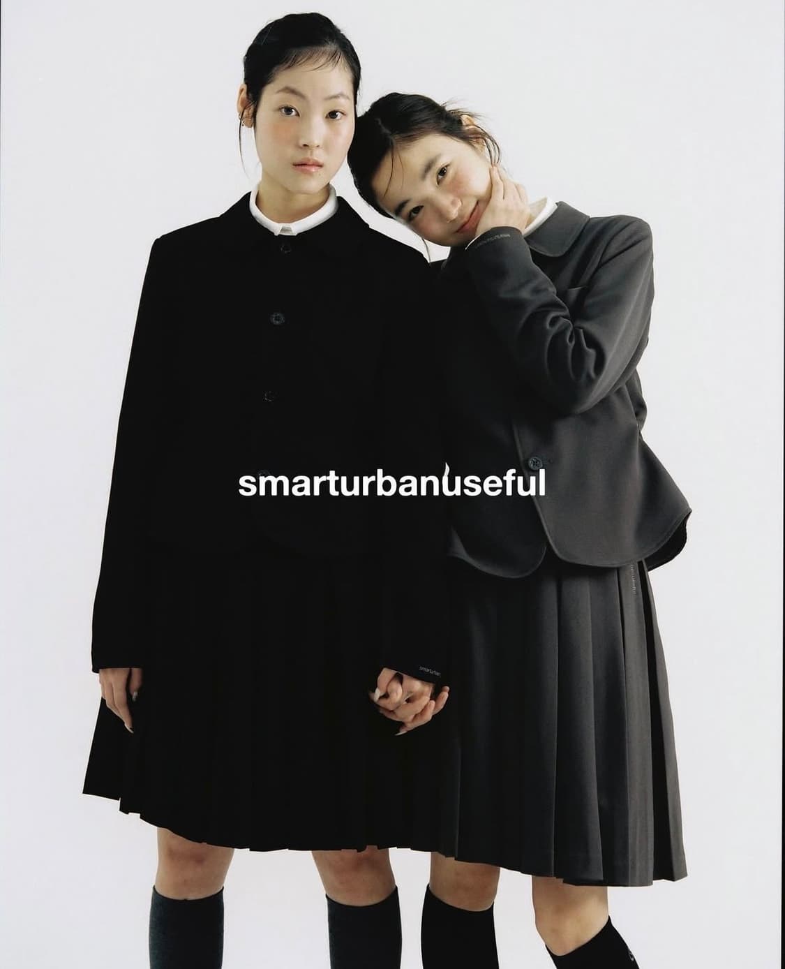 스마트어반유즈풀 스어반 코이세이오 플라워 플리트 스커트 블랙 상품이미지1