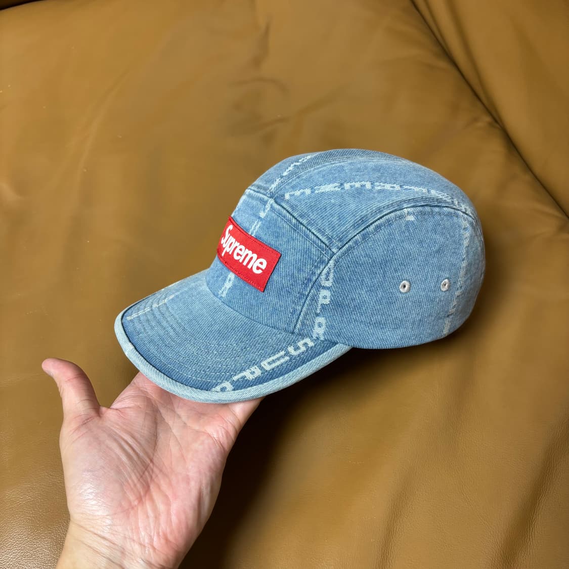 Supreme 슈프림 데님 캠프캡 모자 (Washed Denim) 상품이미지4