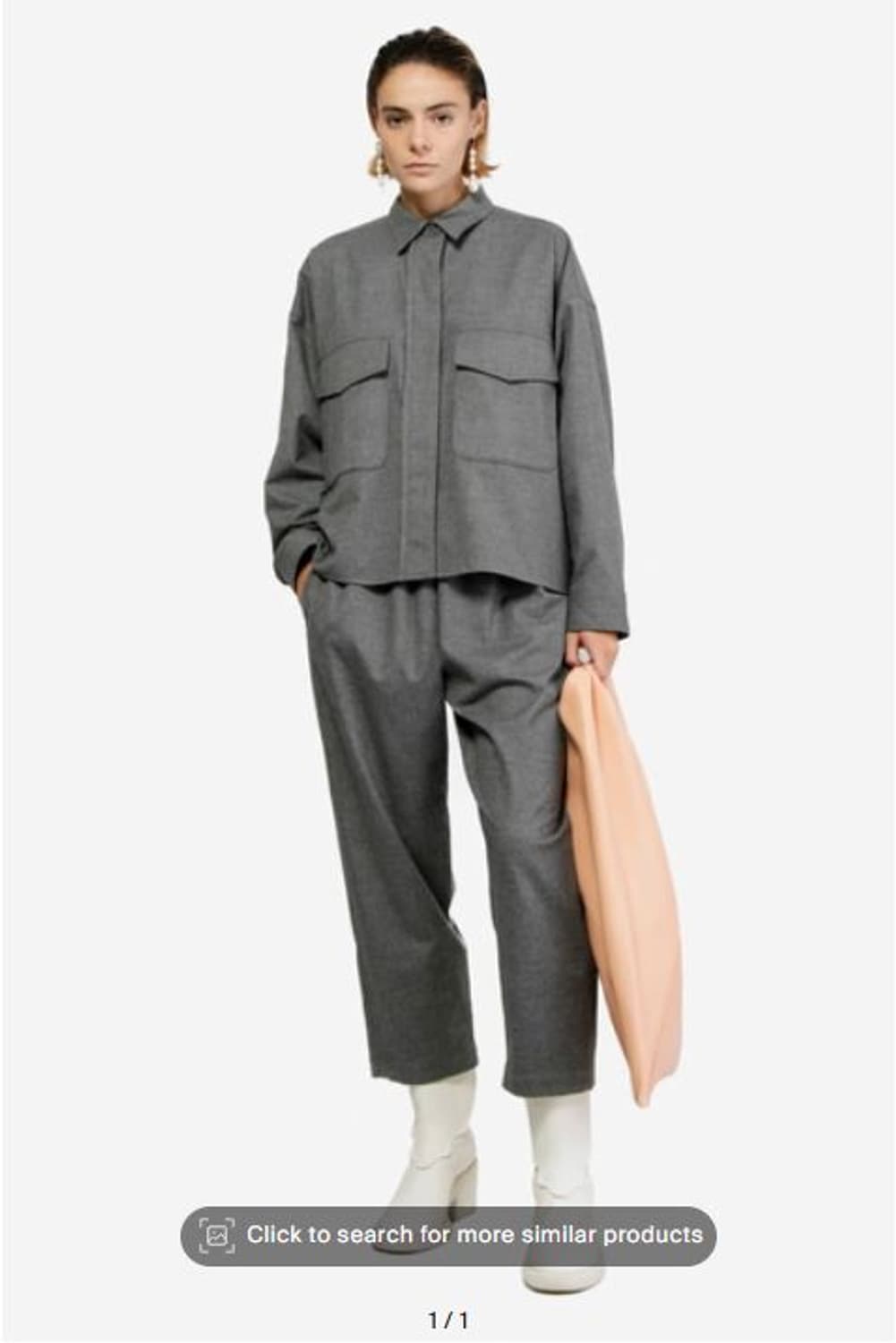 [여44]메종마르지엘라 그레이 오버사이즈 자켓 세트[Y53-047] 상품이미지1