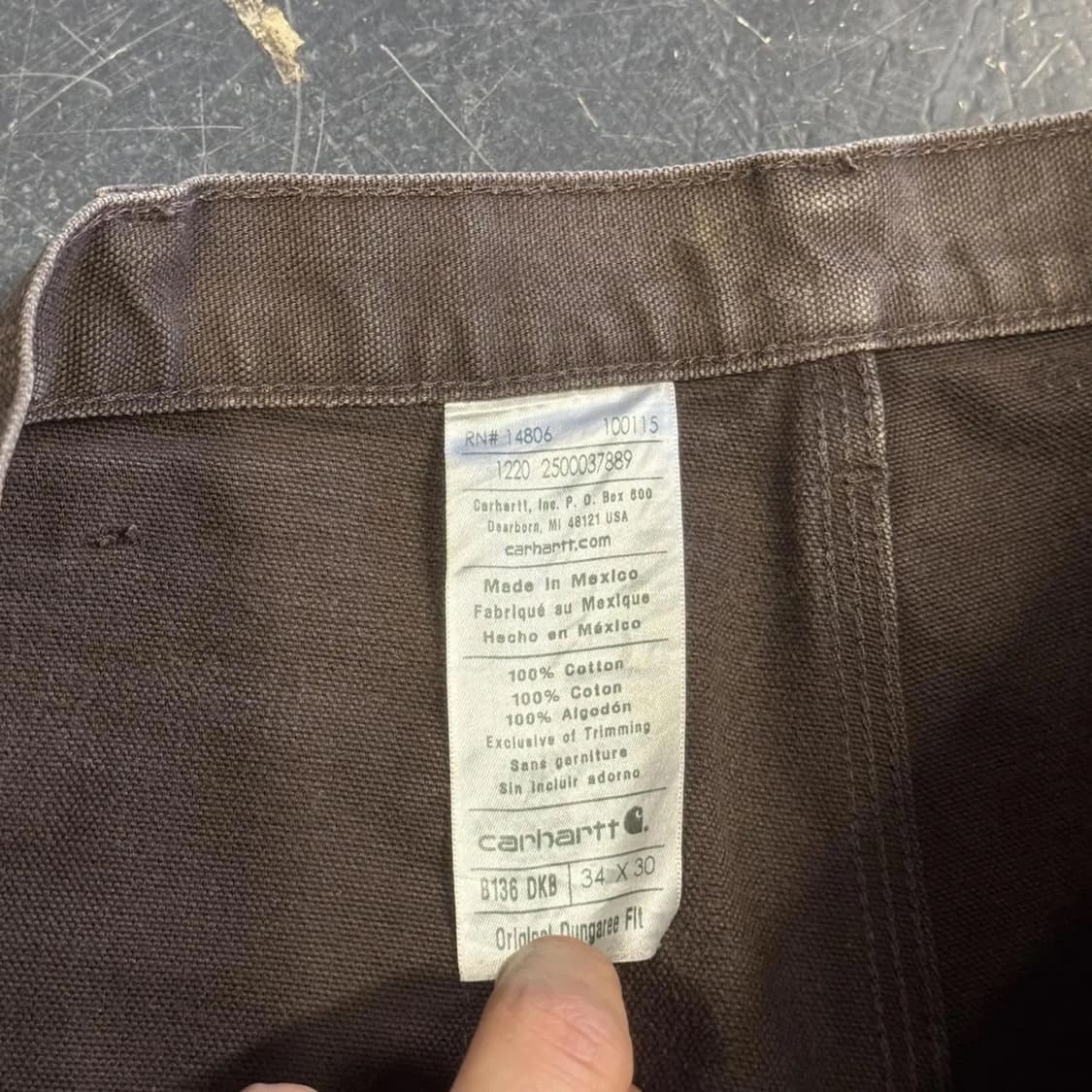 칼하트 더블니 B136 (34X30) 상품이미지4