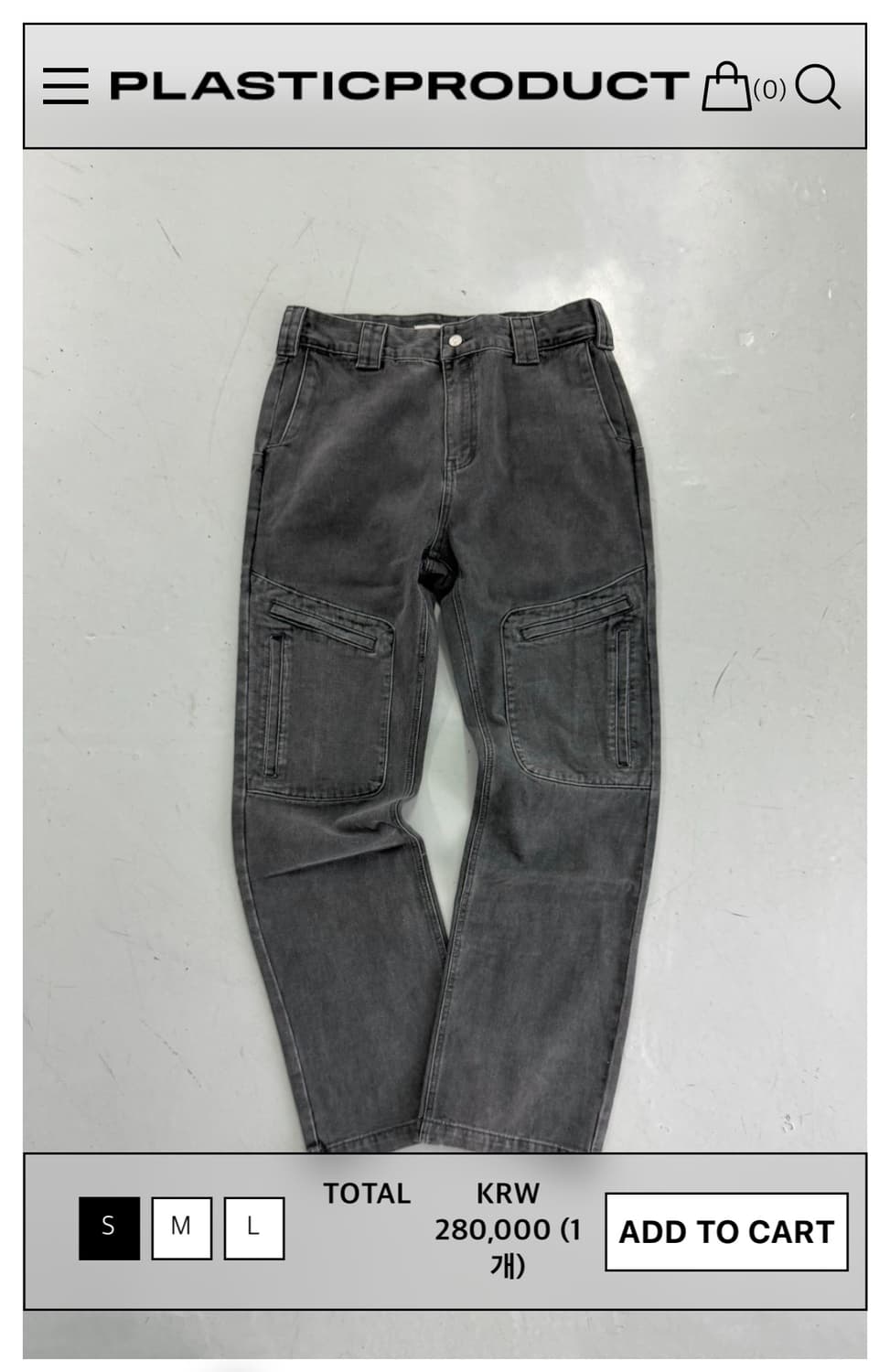 플라스틱프로덕트 MPa REVEALED POCKET PANTS 그레이 s 상품이미지1