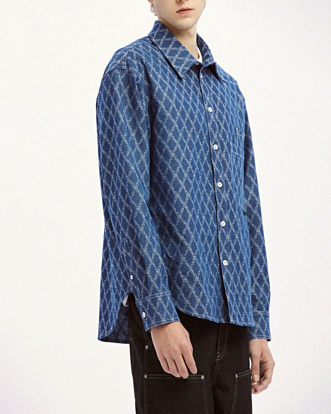 카락터 데님 남방 1사이즈 2사이즈미개봉 새상품 상품이미지2