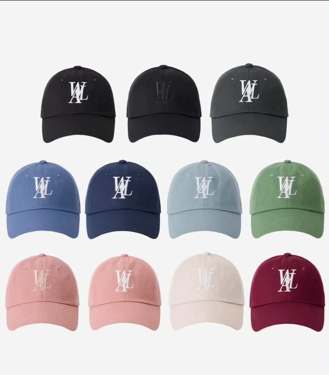 우알롱 시그니처 로고 볼캡 모자 [더스티 그린] 상품이미지4