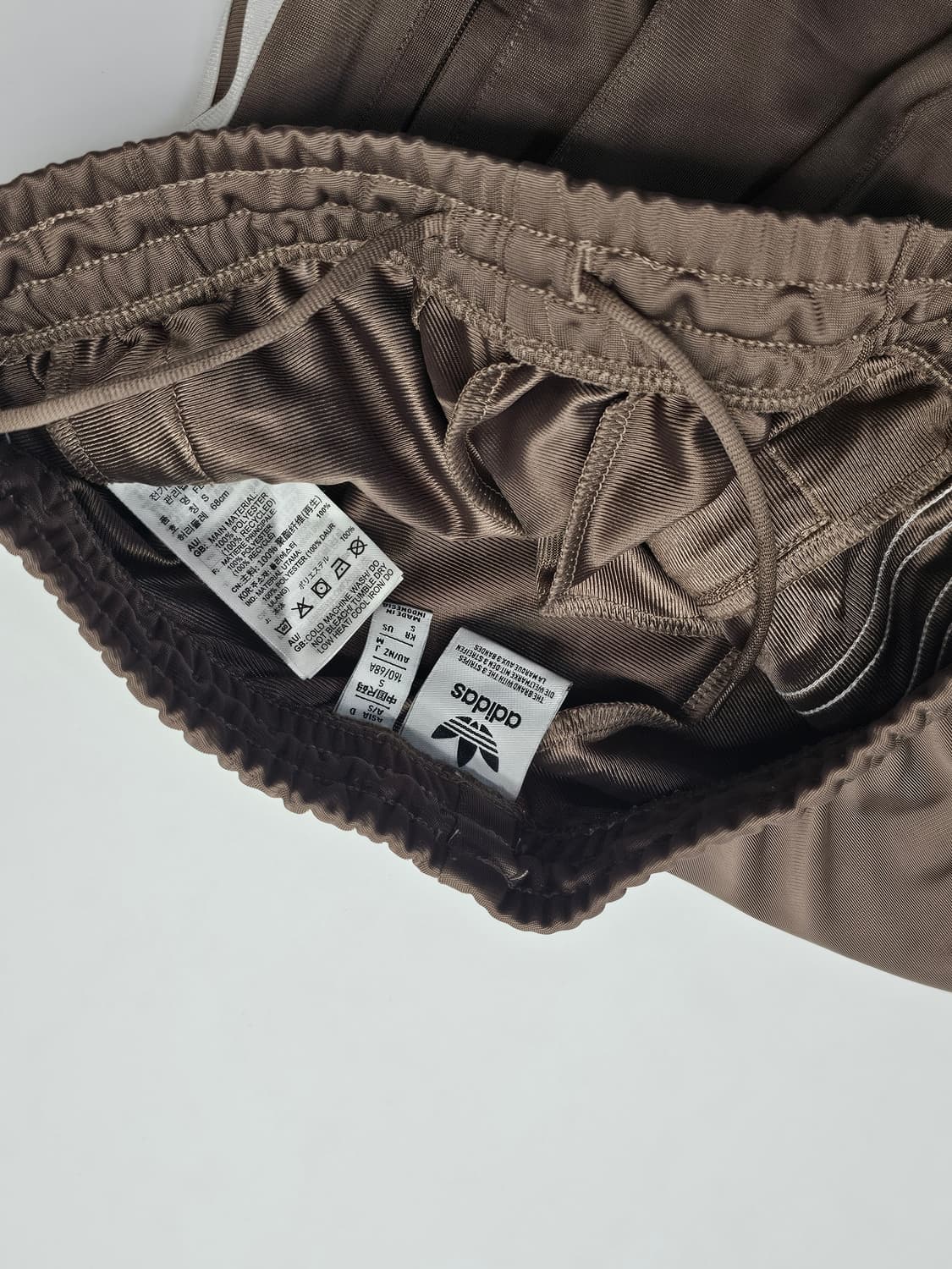 아디다스 삼선 브라운 트랙팬츠 와이드 져지 바지 상품이미지5