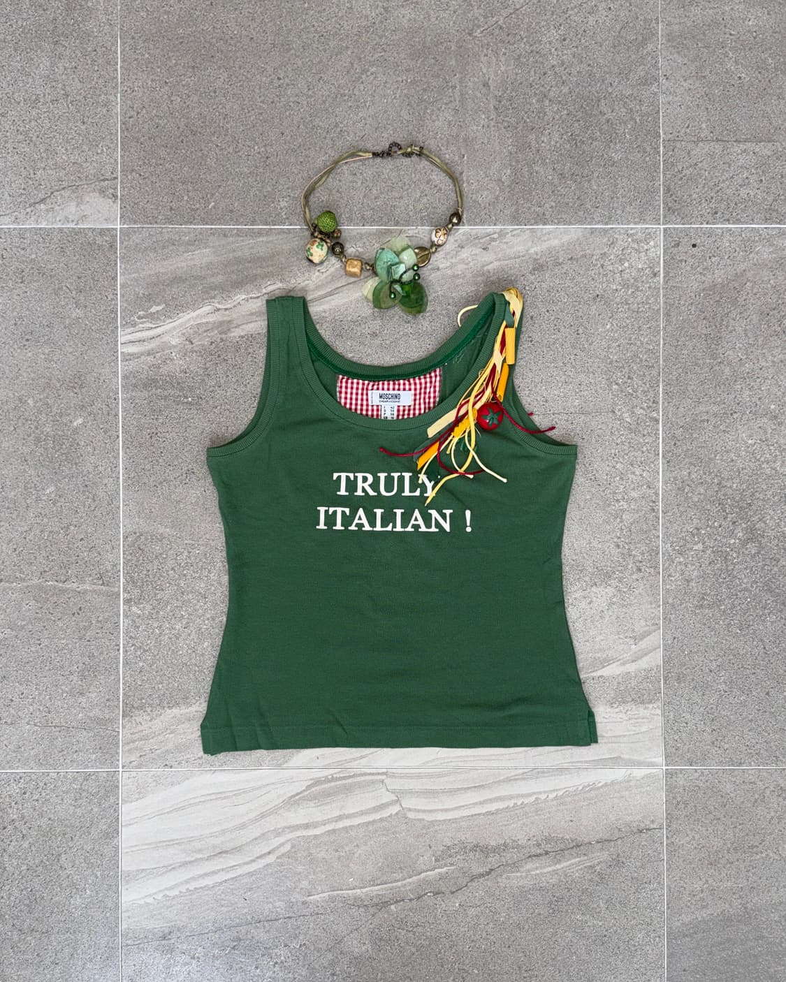 MOSCHINO truly italian pasta sleeveless 상품이미지1