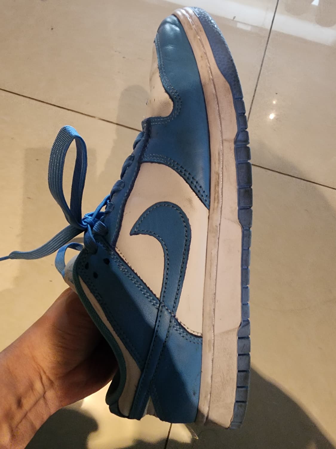 NIKE 나이키 덩크 로우 하늘색 팜. 270mm 운동화 스니커즈 상품이미지5