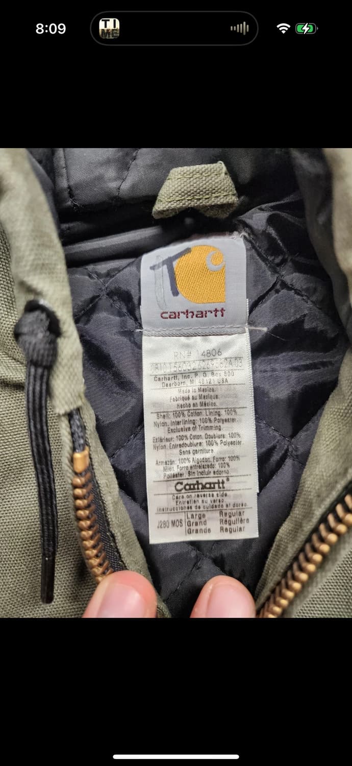 (새상품급) 칼하트 j280 MOS  L/R 상품이미지6