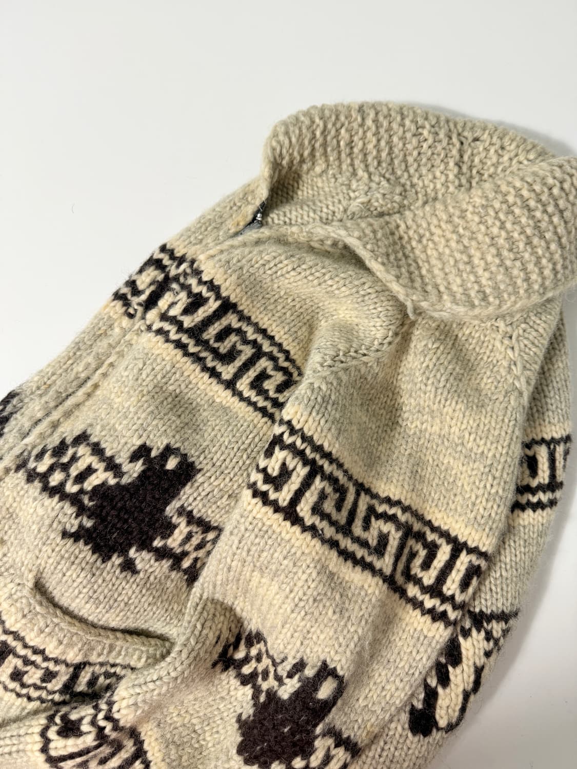 80‘s TUAK 루즈핏 캐나다 썬더버드 해비 울 코위찬   상품이미지5