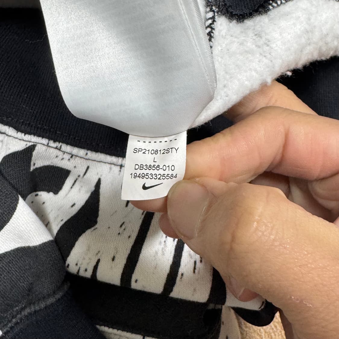 바배) 나이키 멀티로고 기모 크롭 스포츠웨어 상품이미지5