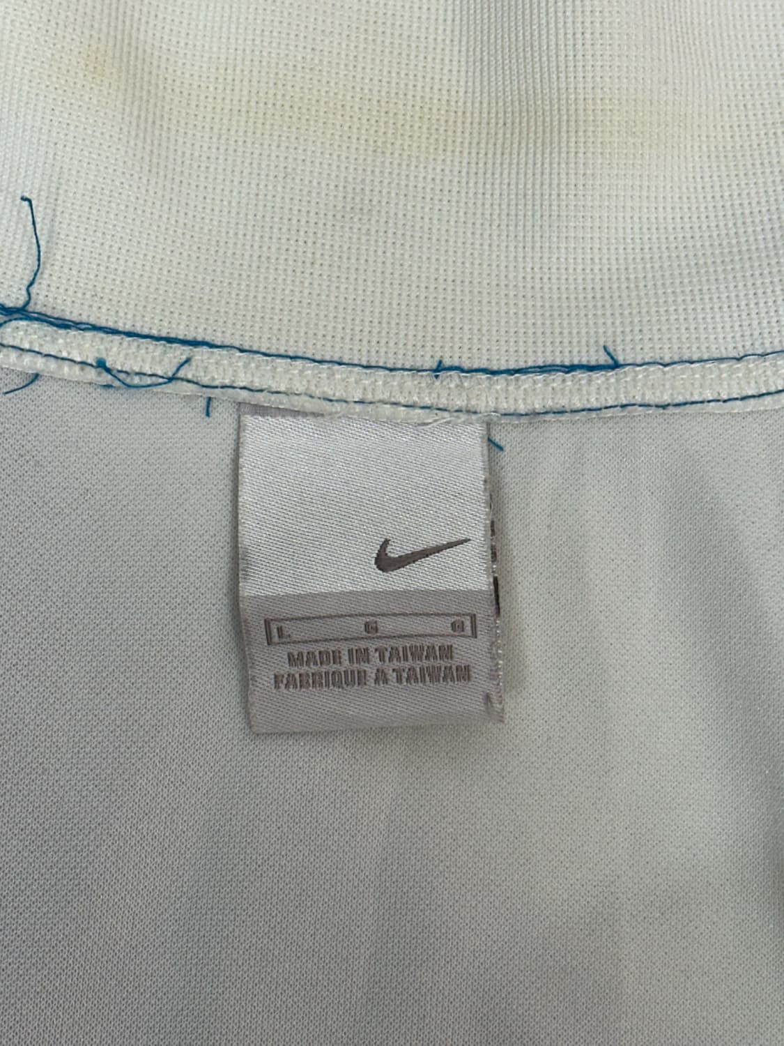 00s 나이키 블랙 화이트 빅 로고 배색 오버핏 트랙탑 져지 L 상품이미지7