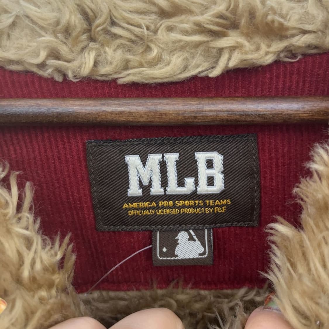 MLB 보스턴 레트로 빈티지 코듀로이 양털 워크 자켓 95 C09541 상품이미지5