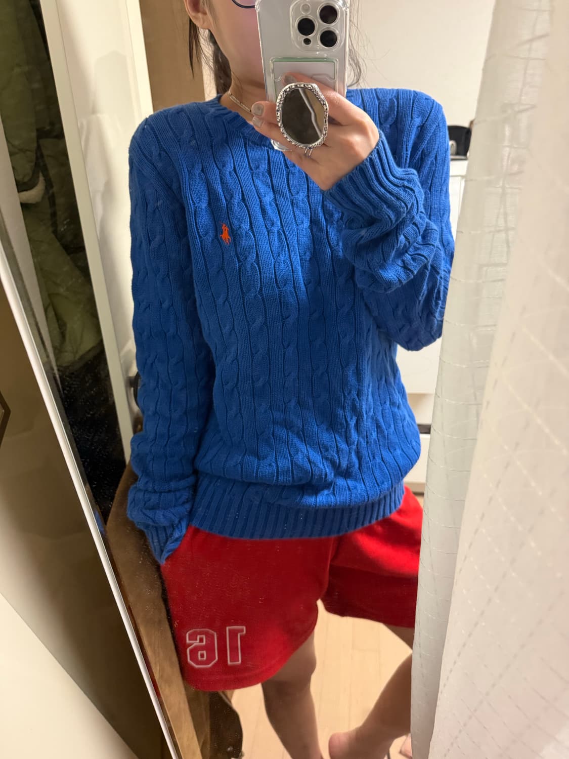 폴로 블루니트 남녀공용95 상품이미지5