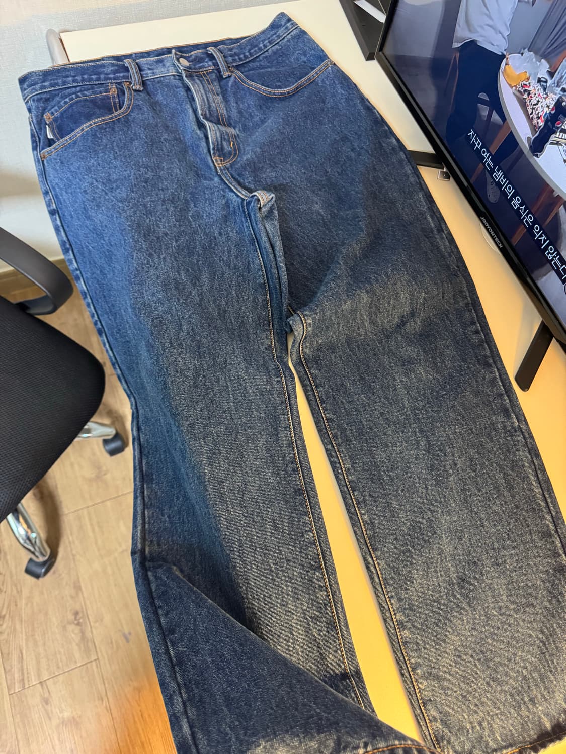 XL) 디스이즈네버뎃 레귤러 데님팬츠 청바지 상품이미지5