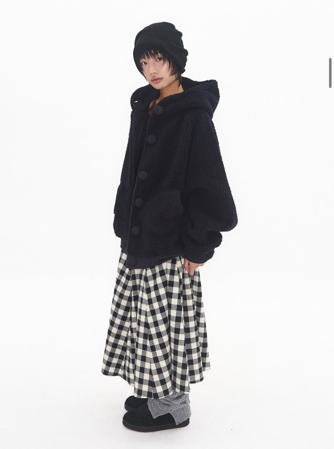 익스파이어드걸 패치 깅엄 스커트 Patchy Gingham Skirt 상품이미지2