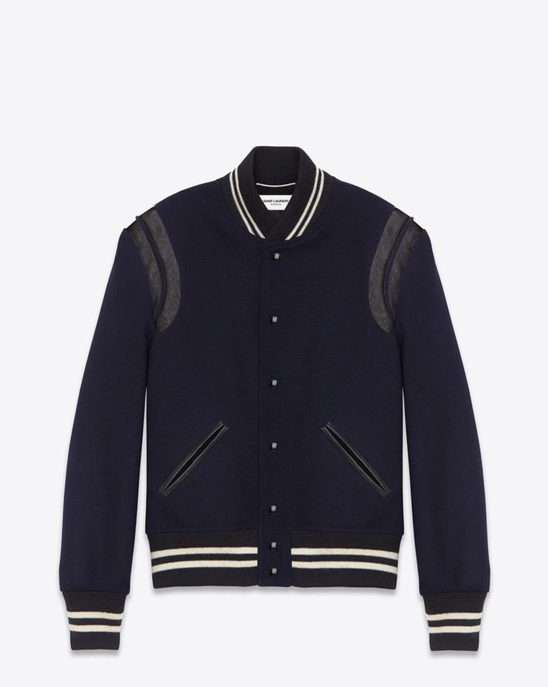 생로랑 테디 네이비 바시티 자켓 48 (100-105) 상품이미지1