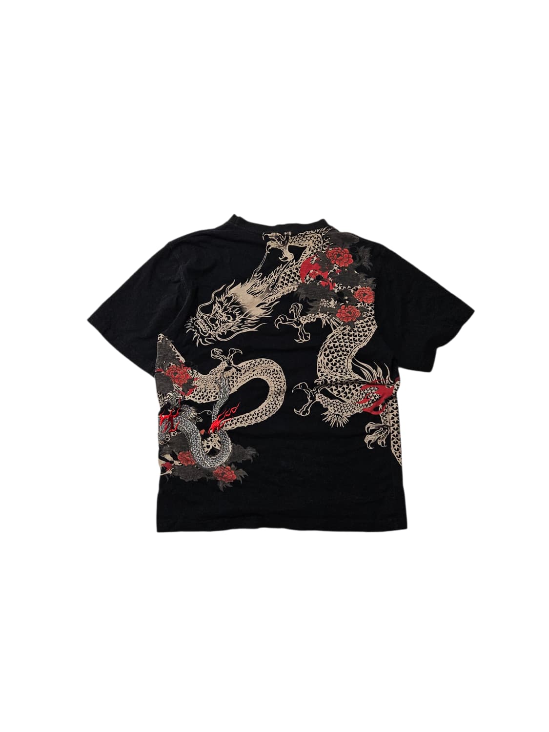 Cropped Heads 오리엔탈 용 드래곤 자수 티셔츠 L 상품이미지1