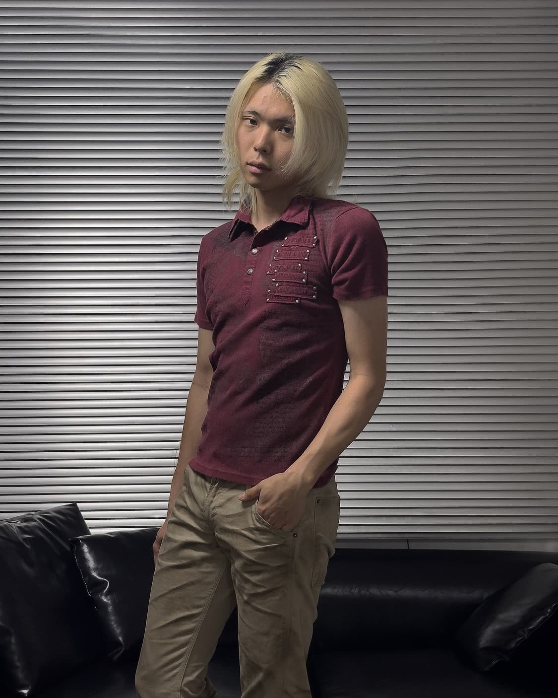 {In The Attic} Studded Patch Polo Tee    상품이미지1