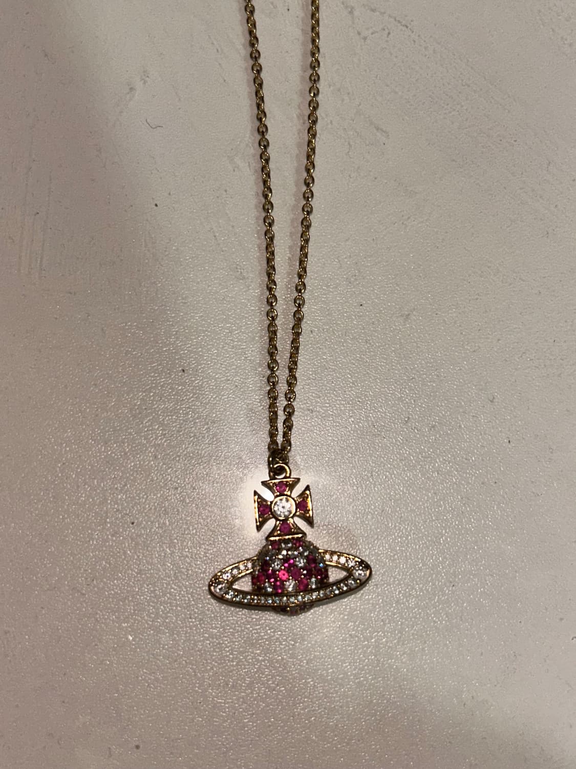 비비안 웨스트우드 오브로고 펜던트 목걸이 상품이미지1