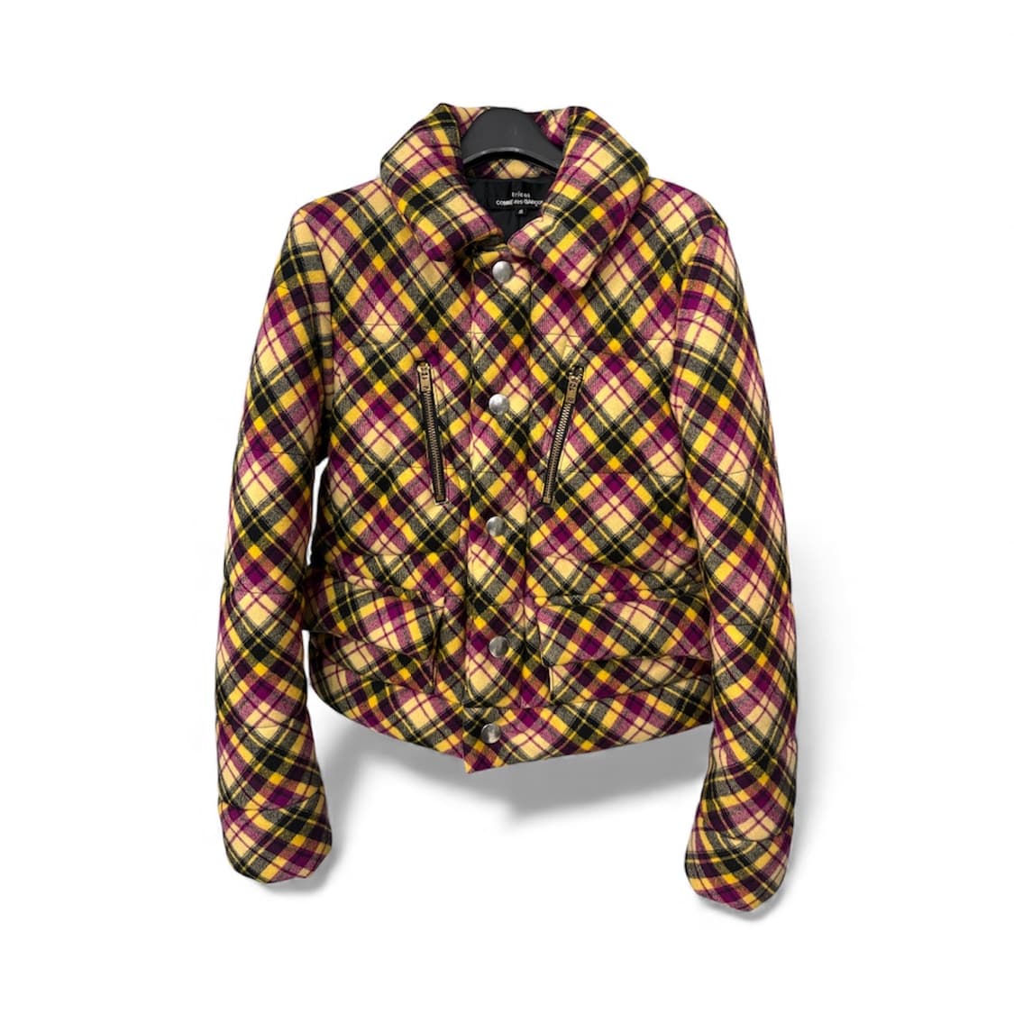 Tricot comme des garcons 체크 울 숏자켓 상품이미지1