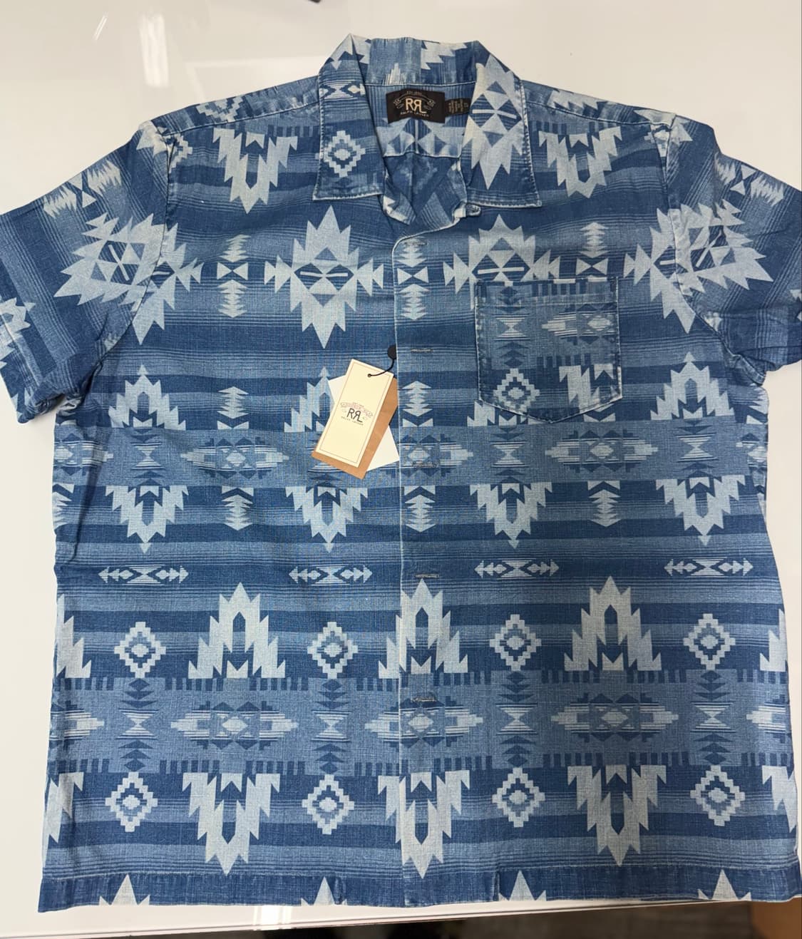 RRL 더블알엘 인디고 네이티브 셔츠 XL 상품이미지1