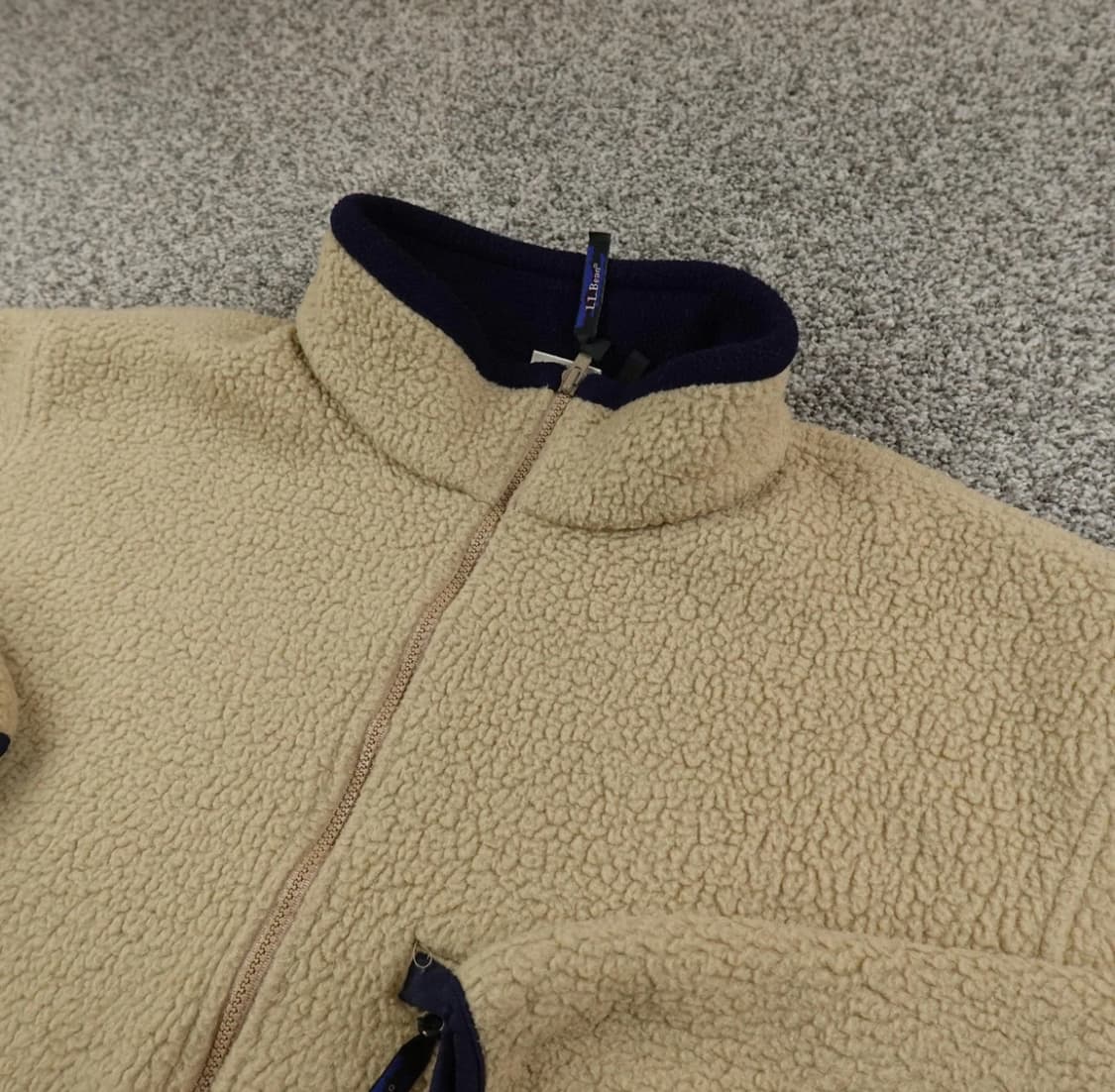 80s 엘엘빈 플리스 풀오버 내츄럴 L (데드스탁급) 상품이미지1