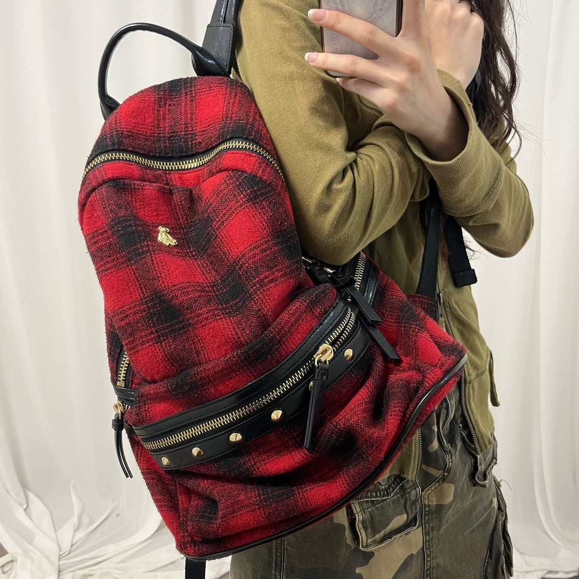 Teenie Weenie tartan check backpack 상품이미지3