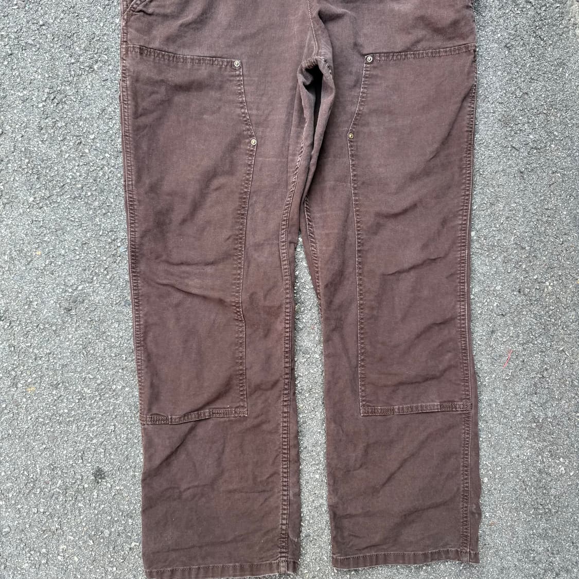 칼하트 더블니 오버롤 브라운 상품이미지3