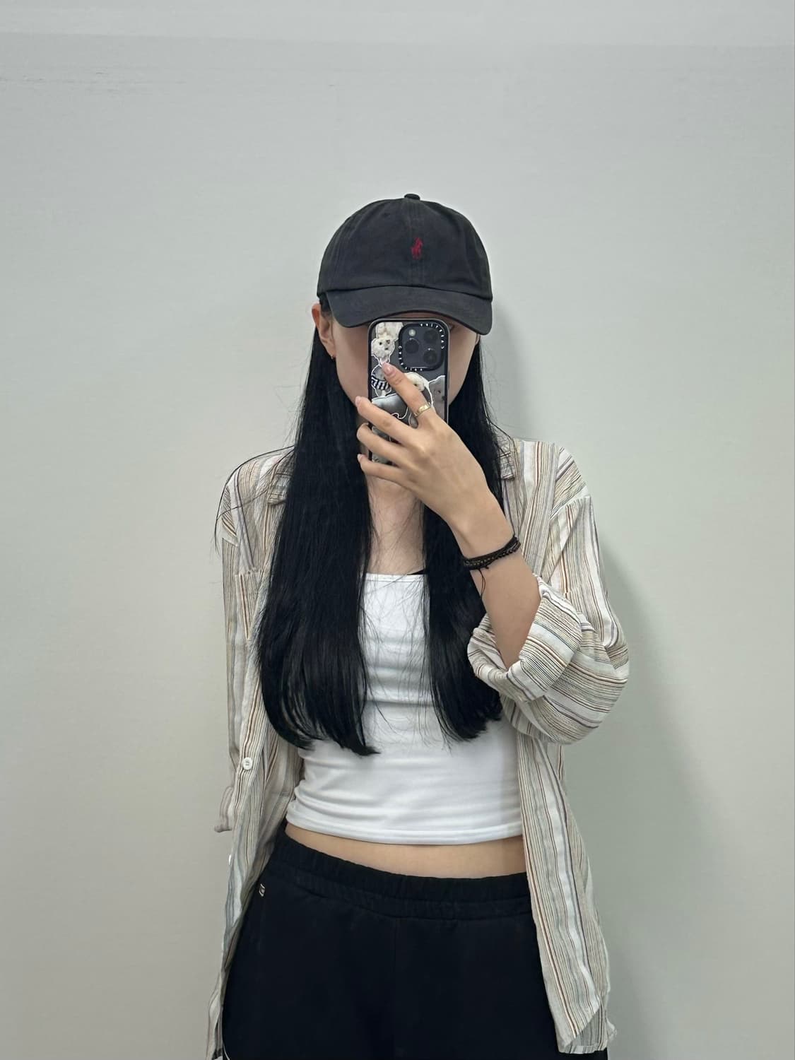 폴로 랄프로렌 블랙 가죽스트랩 볼캡 상품이미지1