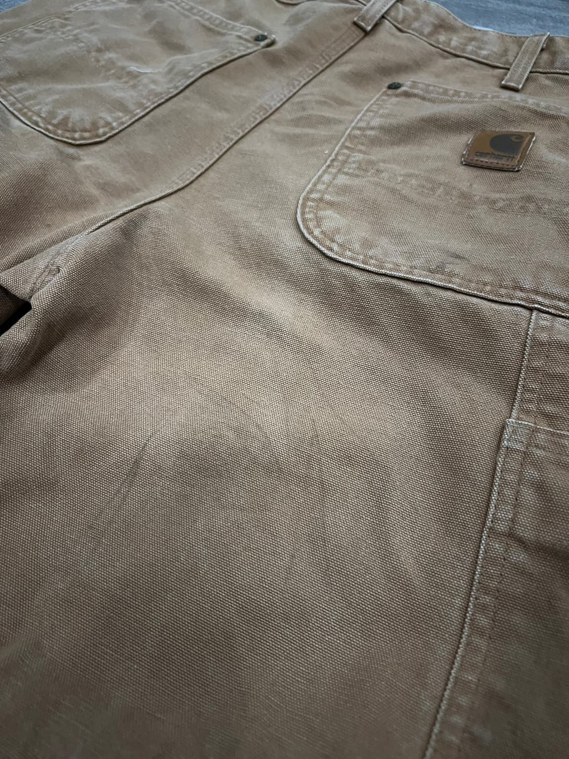 (32X30)칼하트 더블니 워크팬츠 B136BRN 칼하트브라운 던거리핏 상품이미지6