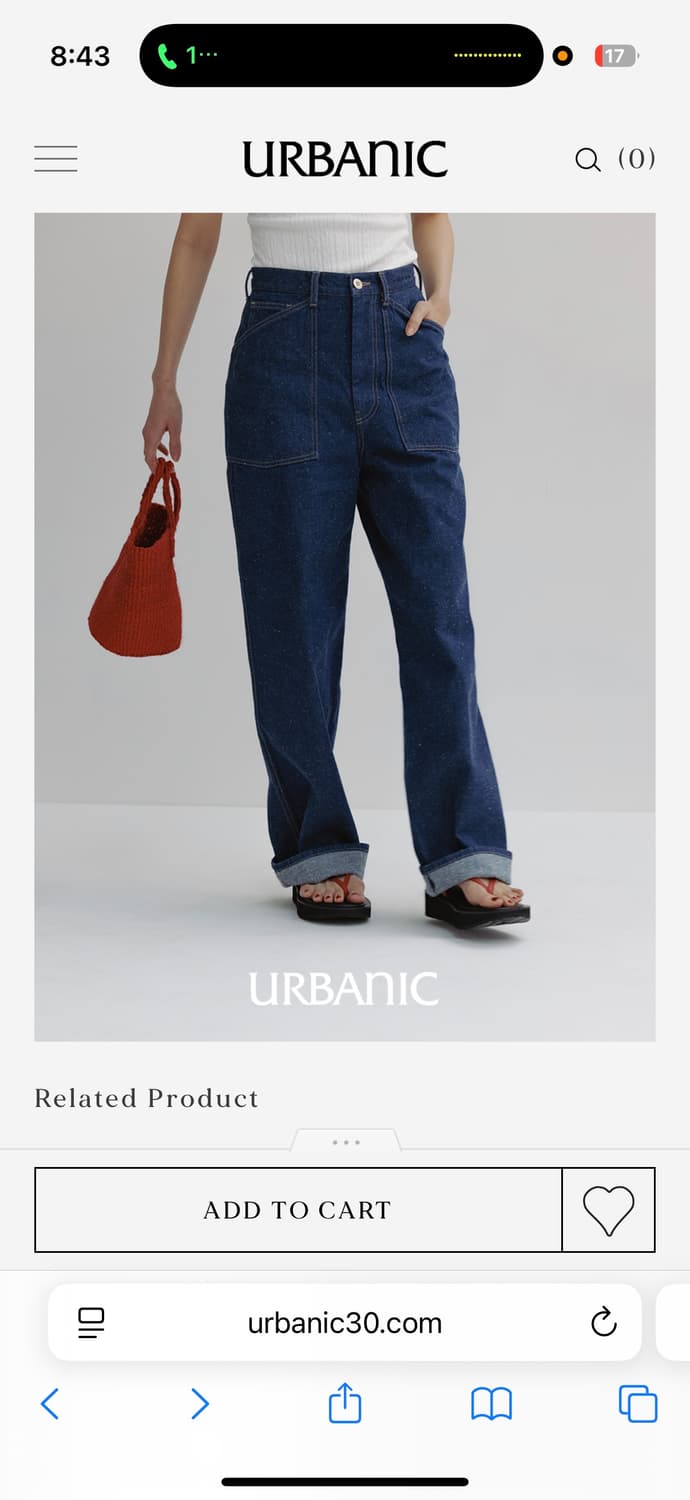 Urbanic 30 얼바닉 30 피콜로 데님 s 상품이미지5
