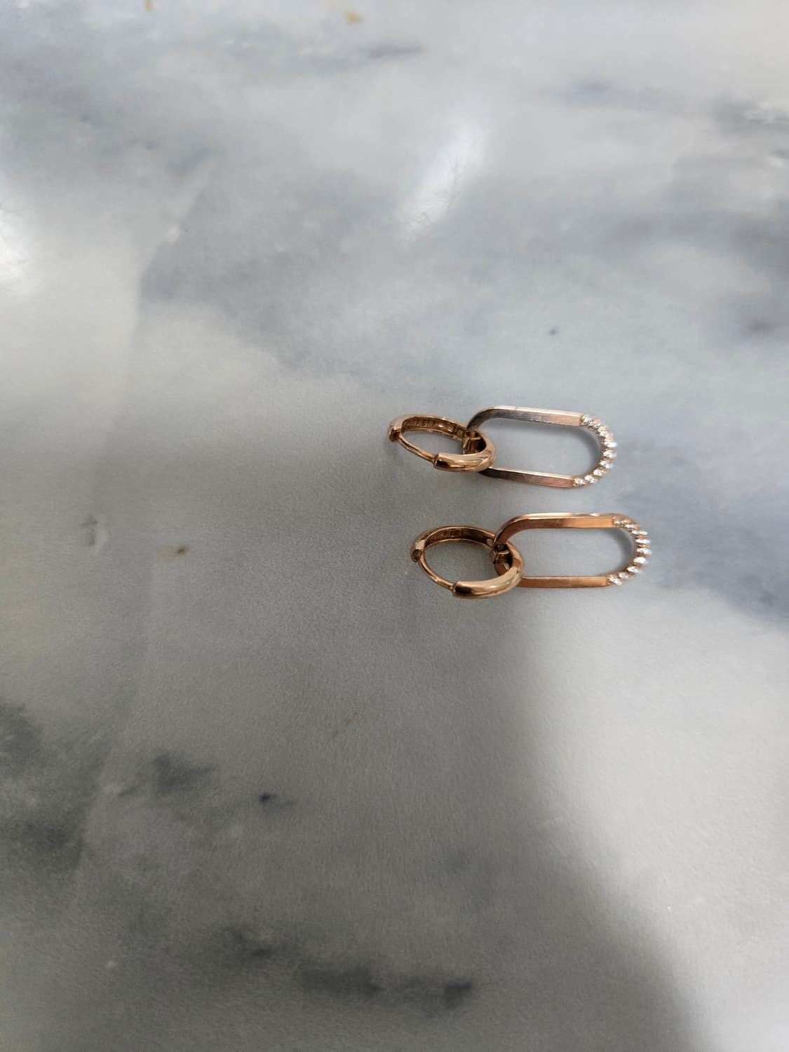 금값처분) 14k 로즈골드 클립 귀걸이  상품이미지2