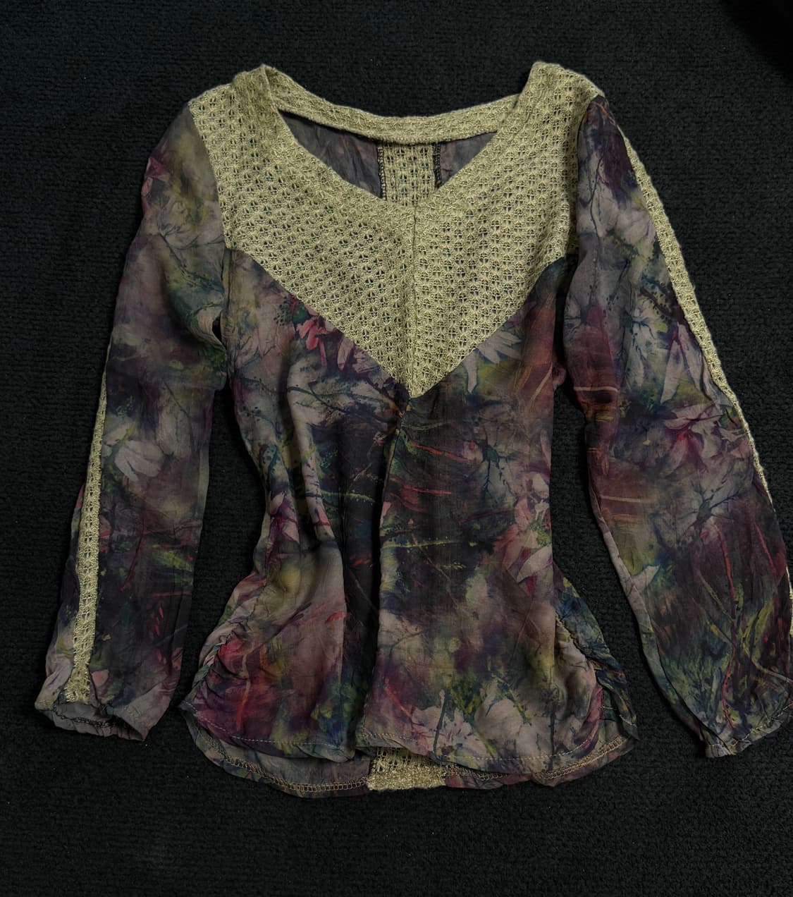 파우닝 빈티지 오리엔탈 페어리 아카이브 롱슬리브 블라우스 상품이미지1