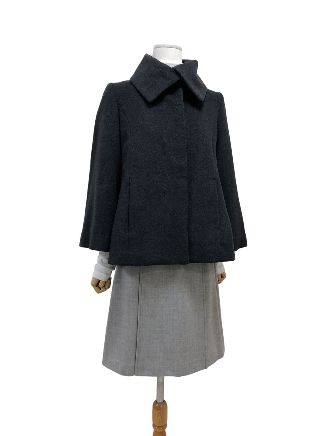 INDIVI 차콜 코트 상품이미지3