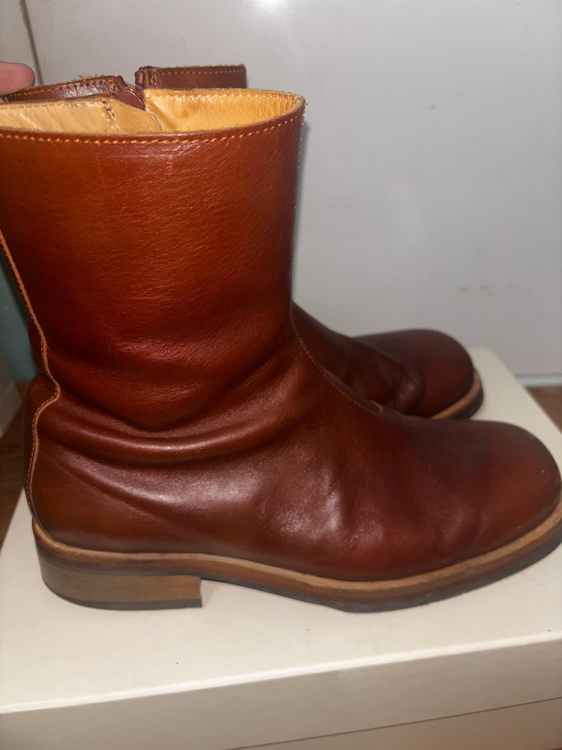 (41)아워레가시 카미온 부츠 코냑 브라운 레더(풀구성) 상품이미지3