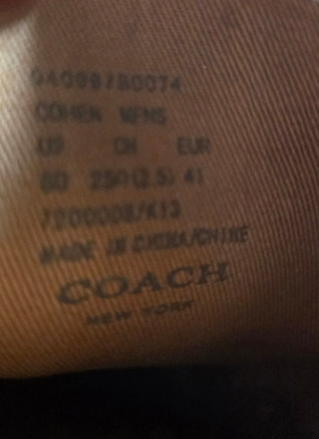 COACH 코치 남성 스웨이드로퍼 상품이미지7