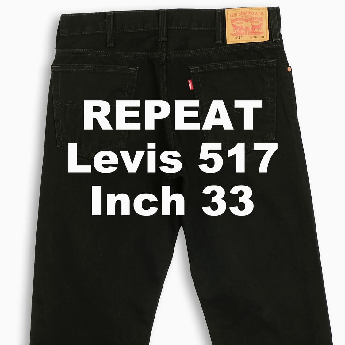 빈티지 리바이스 517 흑청 블랙진 33 인치 LV51734142 상품이미지1