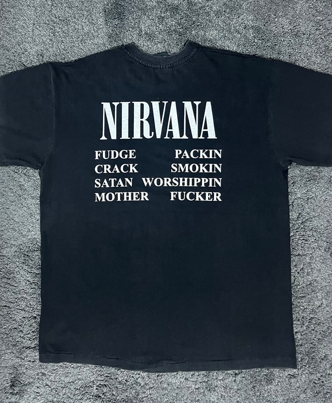 (rep) 빈티지 너바나 투어 티셔츠 상품이미지3
