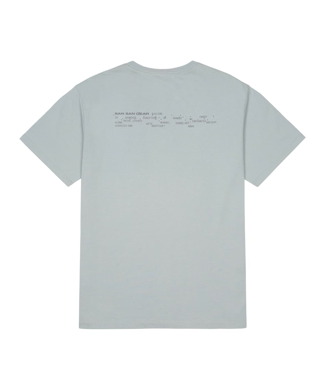 (3 4 5) 산산기어 로고 티셔츠 스카이 블루 26SS 상품이미지2