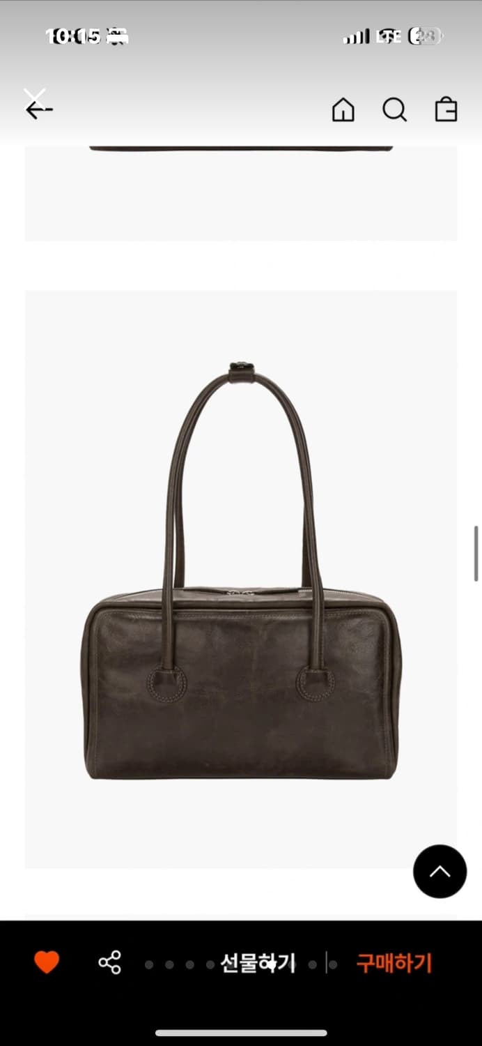 마지셔우드 소프트 보스턴백 워시드브라운 상품이미지2