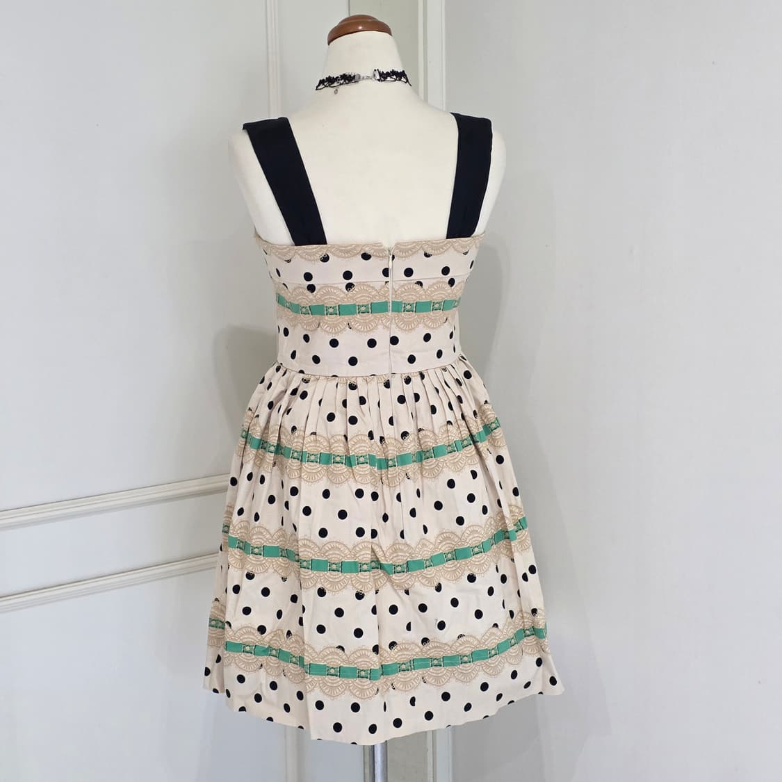 뱃시존슨)빈티지 도트 로리타 오네갸루 로맨틱 캉캉 원피스 상품이미지4