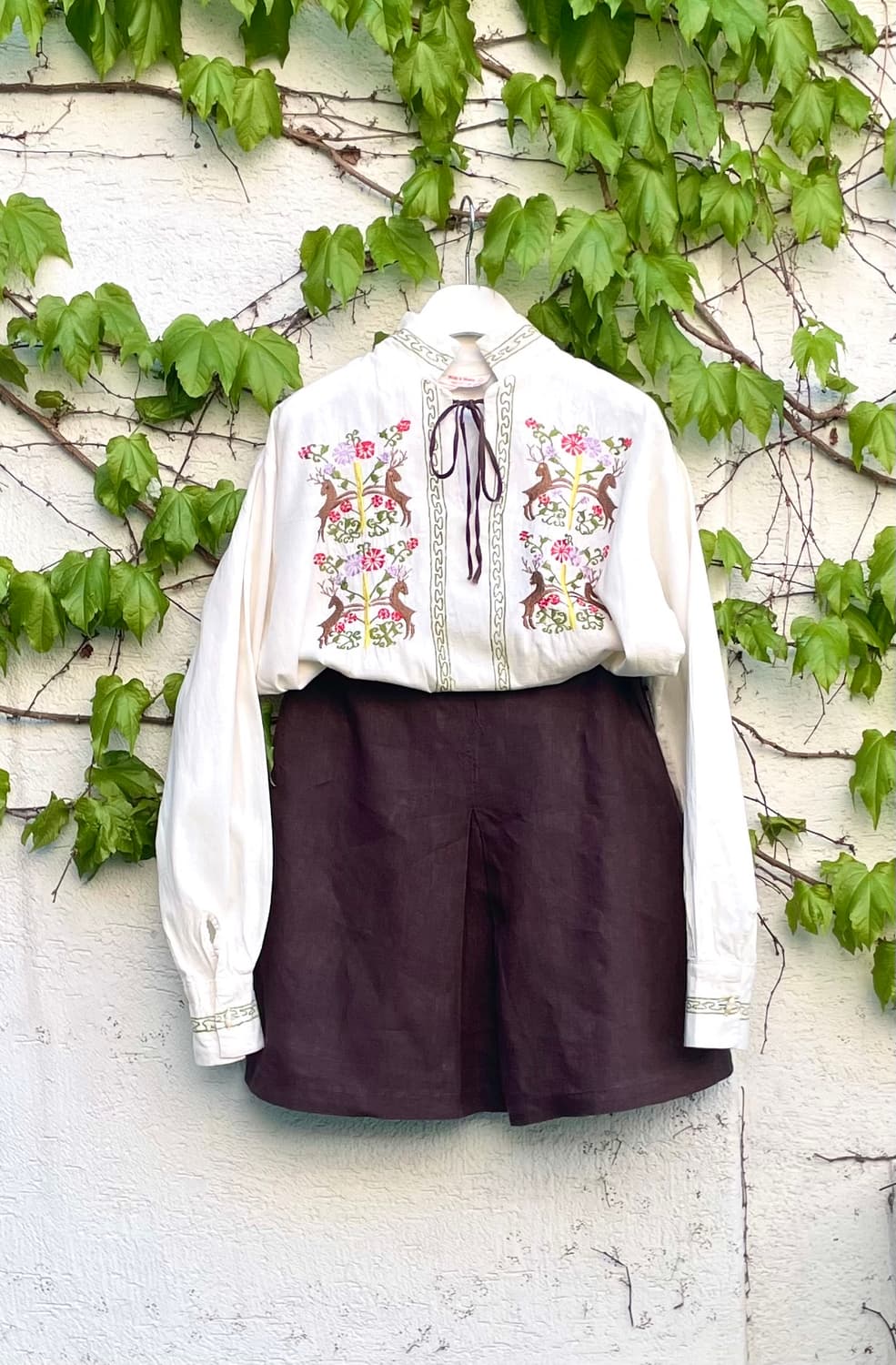 45rpm 리넨 스커트 (Made in Italy / Size 3) 상품이미지1