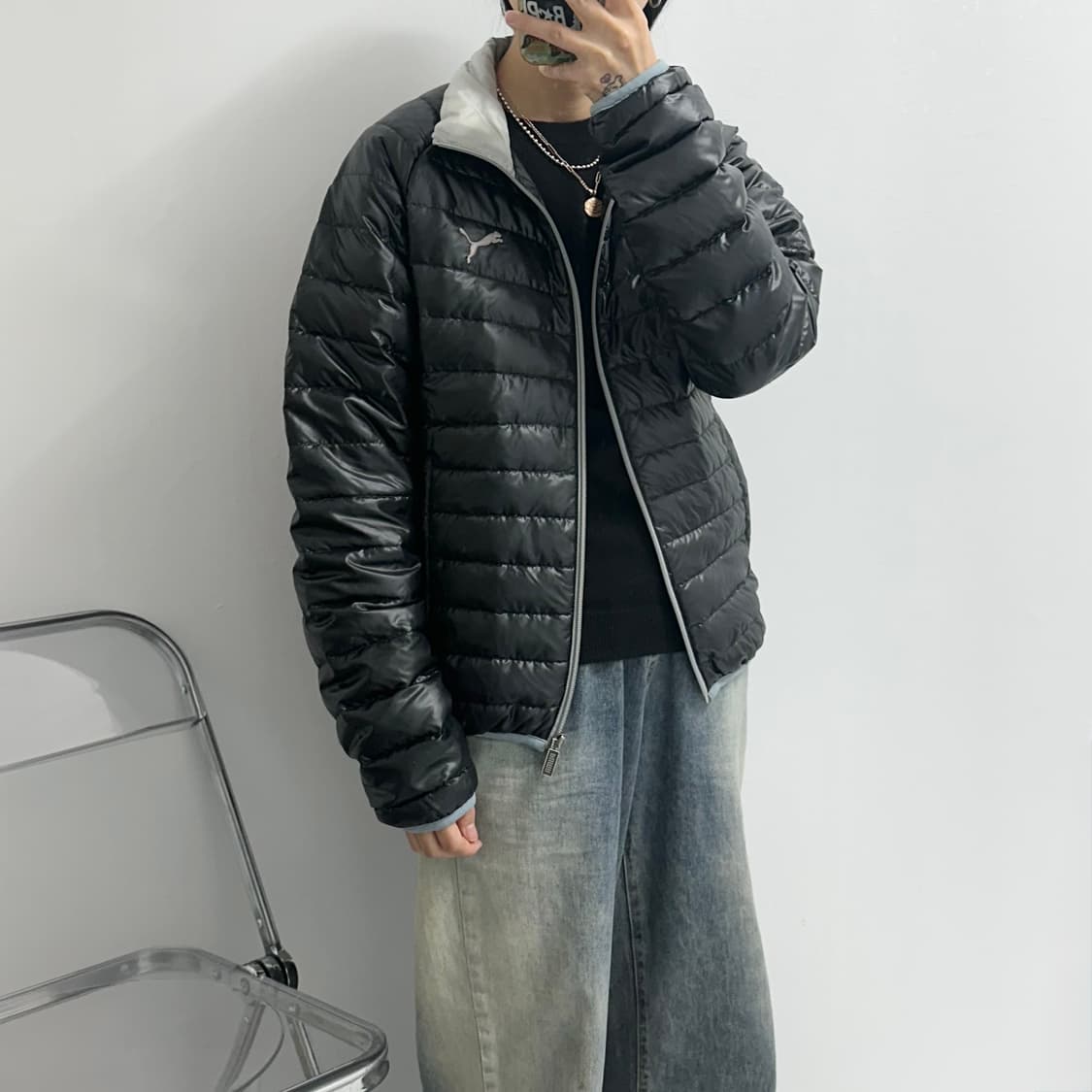 푸마 puma 다운 경량 패딩 일본판 상품이미지2