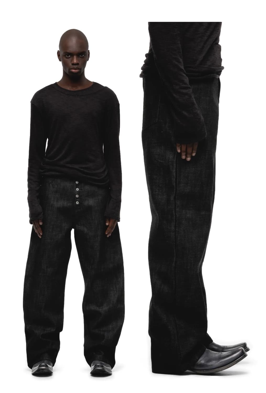 [M] Nofaith Studios Raw Denim Black 상품이미지1