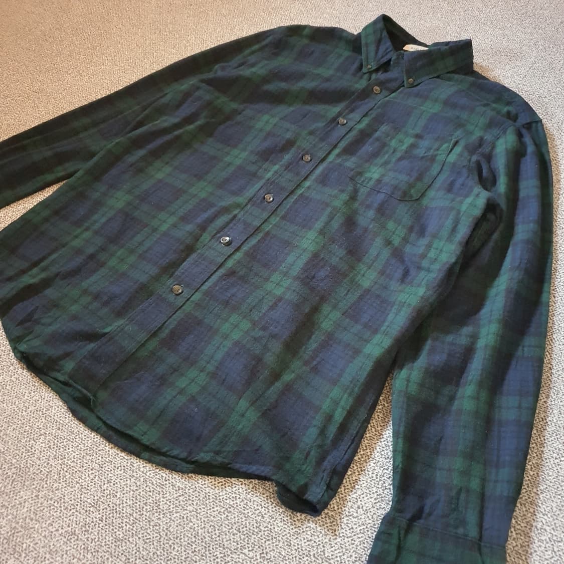 90s엘엘빈 타탄체크 플란넬 셔츠  no.56 상품이미지2