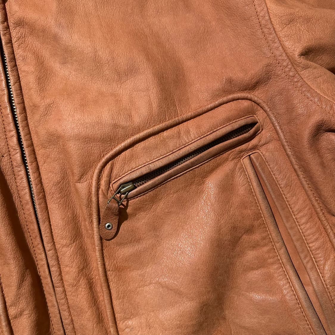 노티카 90‘s 카우레더 A-2 플라이트 봄버 자켓 상품이미지6