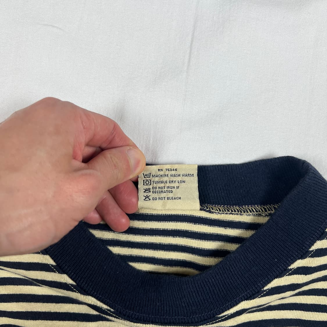 90‘s goodwear 스트라이프 반팔티 상품이미지8