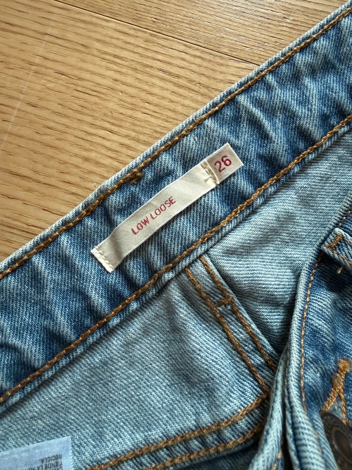 리바이스 로우 루즈 진 26 상품이미지5